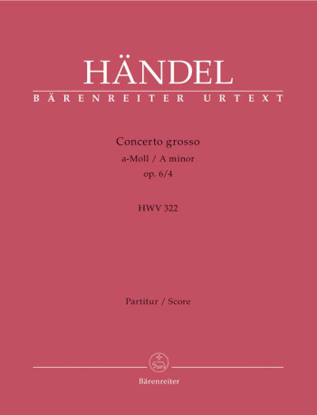 Concerto grosso Op.6/ 4 in A minor (Urtext). : Large Score Paperback: (Barenreiter)