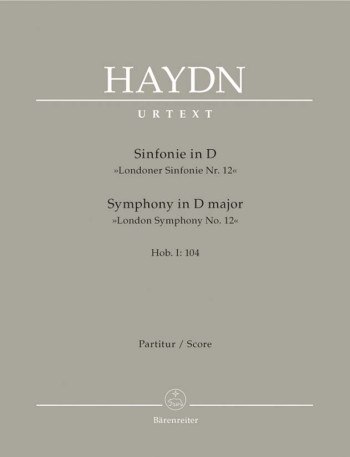 Symphony No.104 in D (London) (Hob.I:104) (London No.12) (Urtext). : Large Score Paperback: (Barenre