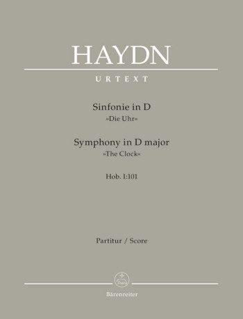 Symphony No.101 in D (Clock) (Hob.I:101) (London No.8) (Urtext).: Large Score Paperback: (Barenreite