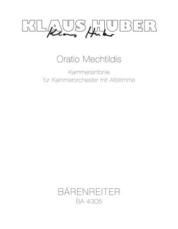 Oratio Mechtildis (1956/57). : Study score: (Barenreiter)