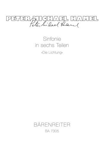 Symphony. Die Lichtung (1985/87). : Study score: (Barenreiter)