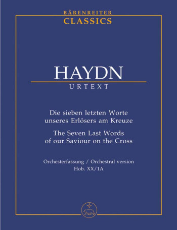 Seven Last Words of Our Saviour on the Cross (Hob.XX:1) Study Score (Barenreiter)