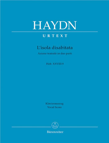 L'isola disabitata (Hob.XXVIII:9) (It) (Urtext). : Vocal Score: (Barenreiter)