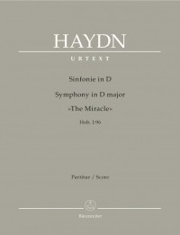Symphony No. 96 in D (The Miracle) (Hob I:96) (Urtext). : Wind set: (Barenreiter)