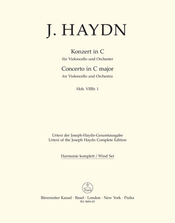 Cello Concerto C (Hob.VIIb:1) (Urtext): Wind Set: (Barenreiter)