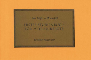 First Book of Studies (G). : Treble Recorder: (Barenreiter)
