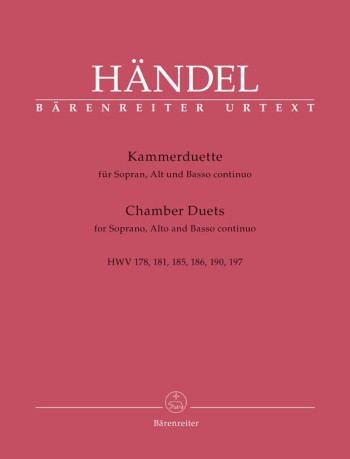 Chamber Duets for Soprano, Alto and Basso continuo (Urtext). : Voice: (Barenreiter)