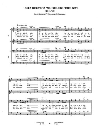 True Love (G-E). : Choral: (Barenreiter)
