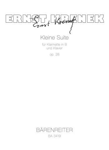 Little Suite, Op.28 (1924). : Clarinet & Piano: (Barenreiter)