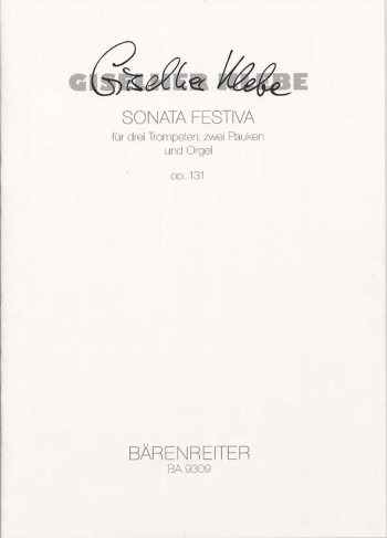Sonata Festiva Op.131 (1999). : Mixed Ensemble: (Barenreiter)