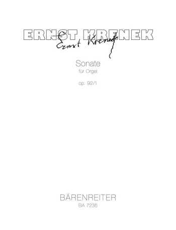 Sonata, Op.92/ 1. : Organ: (Barenreiter)
