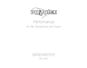 Performance (2009). : Organ: (Barenreiter)