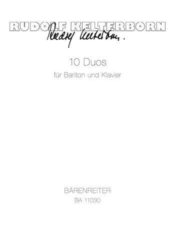 Duos for Baritone and Piano (10) (G). : Voice: (Barenreiter)