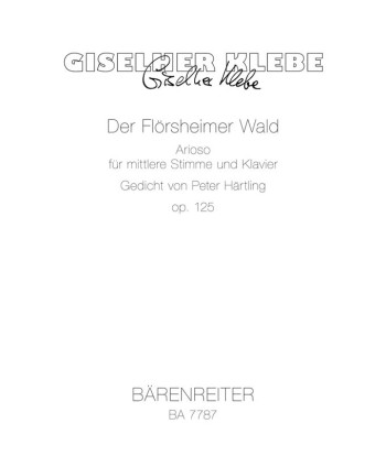 Floersheimer Wald, Der, Op.125 (1997) (G).  : Voice: (Barenreiter)