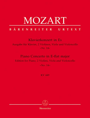 Concerto for Piano No.14 in E-flat (K.449) (Urtext). : Mixed Ensemble: (Barenreiter)