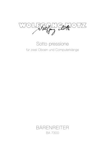 Soto pressione (1982). : Mixed Ensemble: (Barenreiter)