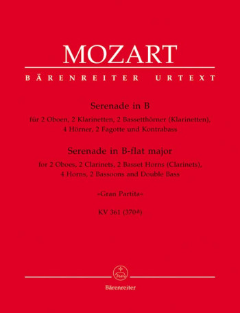 Gran Partita (Serenade No.10 in B-flat) (K.361) (Urtext). : Wind Ensemble: (Barenreiter)