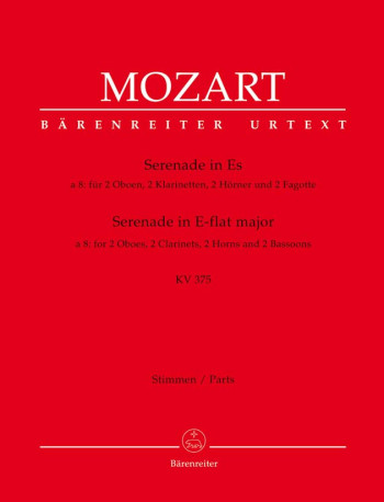 Serenade No.11 in E-flat (octet version) (K.375) (Urtext). : Wind Ensemble: (Barenreiter)