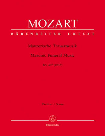 Masonic Funeral Music in C minor (K.477)(K.479a) (Urtext). : Large Score Paperback: (Barenreiter)