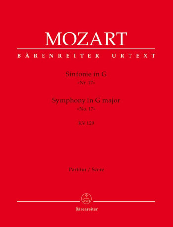 Symphony No.17 in G (K.129) (Urtext). : Large Score Paperback: (Barenreiter)