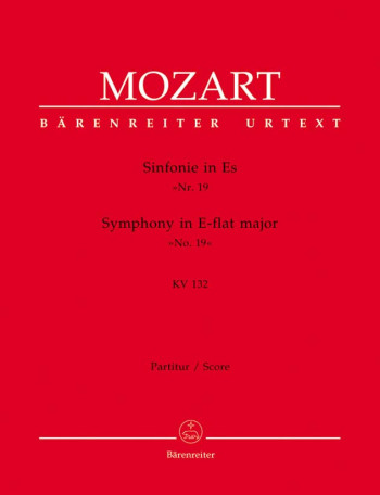 Symphony No.19 in E-flat (K.132) (Urtext). : Large Score Paperback: (Barenreiter)