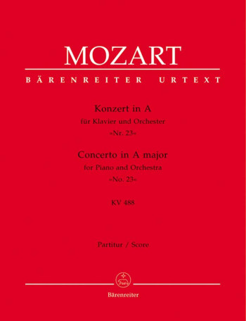Concerto for Piano No.23 in A (K.488) (Urtext). : Large Score Paperback: (Barenreiter)