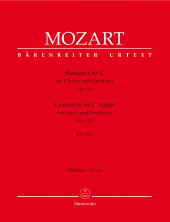 Concerto for Piano No.25 in C (K.503) (Urtext). : Large Score Paperback: (Barenreiter)