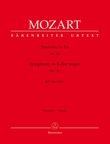 Symphony No.26 in E-flat (K.184) (K.161a) (Urtext). : Large Score Paperback: (Barenreiter)