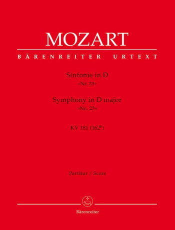Symphony No.23 in D (K.181) (Urtext). : Large Score Paperback: (Barenreiter)
