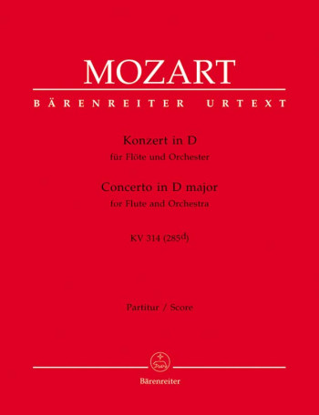 Concerto for Flute No.2 in D (K.314) (K.285d) (Urtext). : Large Score Paperback: (Barenreiter)