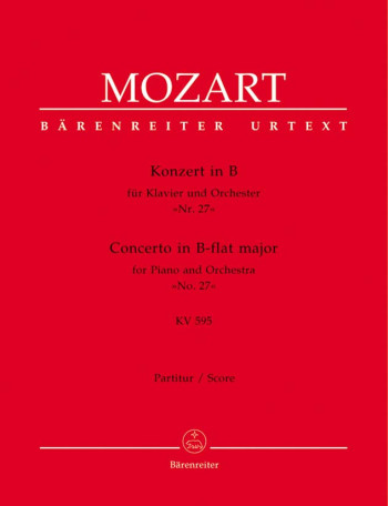 Concerto for Piano No.27 in B-flat (K.595) (Urtext). : Large Score Paperback: (Barenreiter)