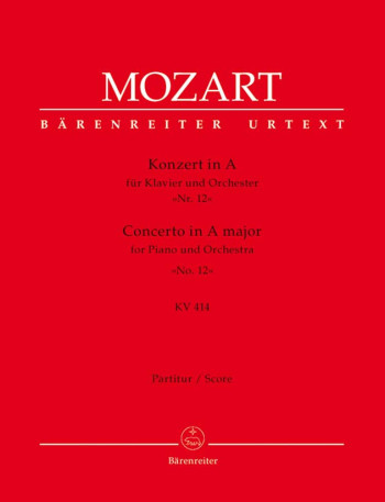 Concerto for Piano No.12 in A  (K.414) (Urtext). : Large Score Paperback: (Barenreiter)