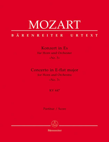 Concerto for Horn No.3 in E-flat (K.447) (Urtext). : Large Score Paperback: (Barenreiter)