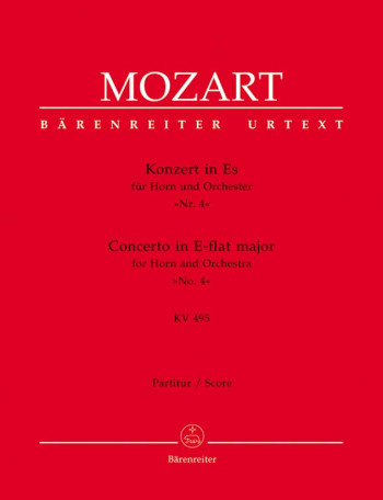 Concerto for Horn No.4 in E-flat (K.495) (Urtext). : Large Score Paperback: (Barenreiter)