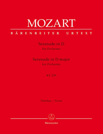 Serenade No. 6 in D (K.239) (Serenata notturna) (Urtext). : Large Score Paperback: (Barenreiter)