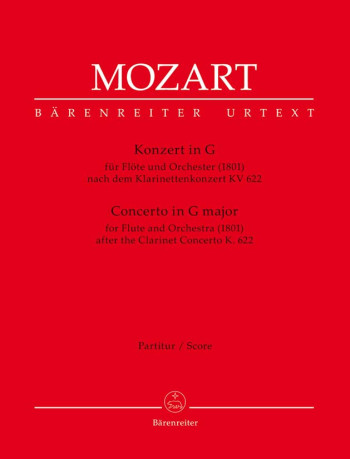 Concerto for Flute in G based on the Clarinet Concerto (K.622). : Large Score Paperback: (Barenreite