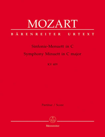 Symphony Minuett in C (K.409) (Urtext). : Large Score Paperback: (Barenreiter)
