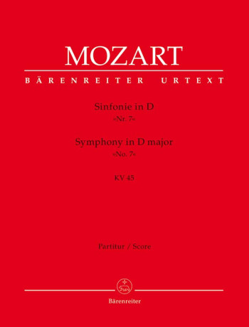 Symphony No. 7 in D (K.45) (Urtext). : Large Score Paperback: (Barenreiter)