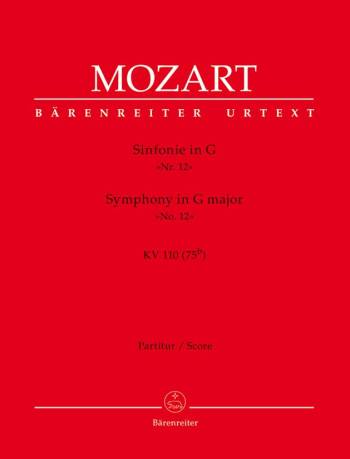 Symphony No.12 in G (K.110) (Urtext). : Large Score Paperback: (Barenreiter)