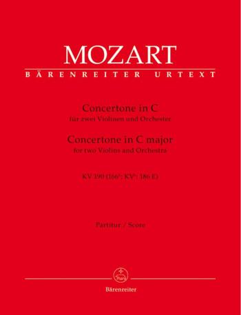 Concertone in C (K.190) (Urtext). : Large Score Paperback: (Barenreiter)