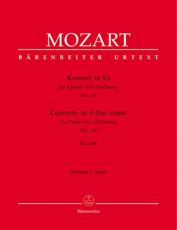 Concerto for Piano No.14 in E-flat (K.449) (Urtext). : Large Score Paperback: (Barenreiter)