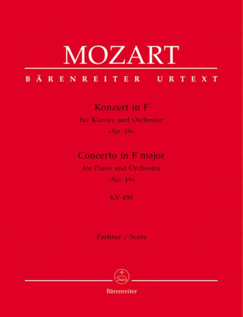 Concerto for Piano No.19 in F (K.459) (Urtext). : Large Score Paperback: (Barenreiter)