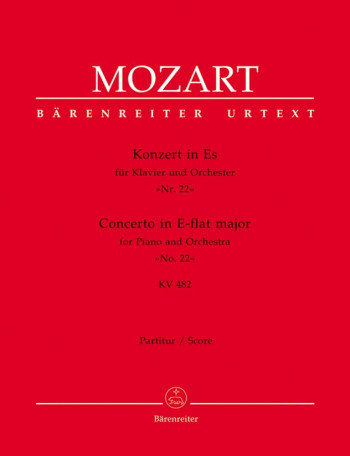 Concerto for Piano No.22 in E-flat (K.482) (Urtext). : Large Score Paperback: (Barenreiter)