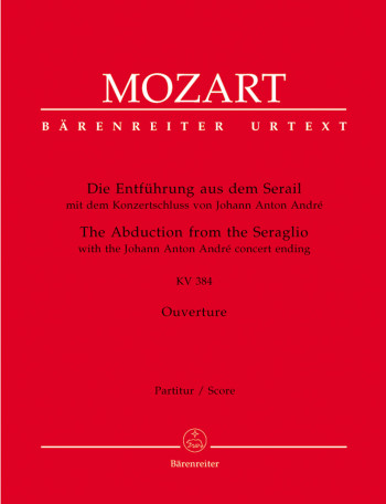 Abduction From The Seraglio (Overture) (K.384) (Urtext) Score (Barenreiter)
