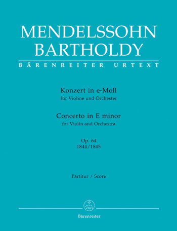Concerto for Violin in E minor, Op.64 (Urtext). (Early version and later popular version).: Large Sc