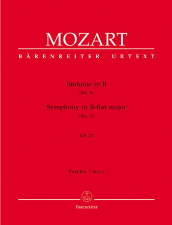 Symphony No. 5 in B-flat (K.22) (Urtext). : Large Score Paperback: (Barenreiter)