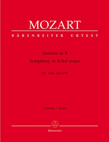 Symphony in B-flat (K.Anh.216) (K.74g) (Urtext). : Large Score Paperback: (Barenreiter)