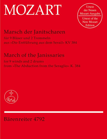 Janissary March in C from The Abduction from the Seraglio (Urtext) : Score & parts: (Barenreiter)
