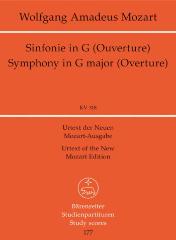 Symphony No.32 in G (K.318) (Overture in Italian Style) (Urtext). : Study score: (Barenreiter)
