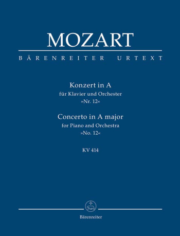 Concerto for Piano No.12 in A  (K.414) (Urtext) Study score (Barenreiter)